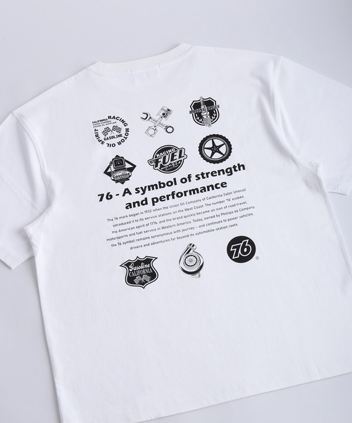 76(セブンティシックス)の「76 ワンポイント刺繍 バックプリント 半袖T(Tシャツ/カットソー・メンズ・ブラック系その他/ブルー/ホワイト系その他2/オレンジ系その他/ブラック系その他3/ブラック/ブラック系その他2/オレンジ/ホワイト/ホワイト系その他/ホワイト系その他3・M/L/LL)」の14枚目の写真