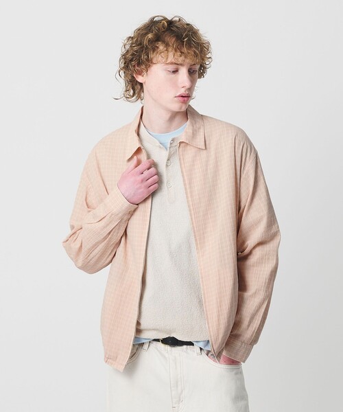 BEAUTY&YOUTH UNITED ARROWS(ビューティーアンドユースユナイテッドアローズ)の「シャーリング チェック ジップシャツ(シャツ/ブラウス・メンズ・グレー系/ベージュ・S/XL/M/L)」の20枚目の写真