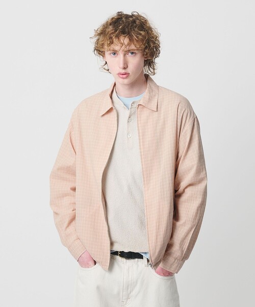 BEAUTY&YOUTH UNITED ARROWS(ビューティーアンドユースユナイテッドアローズ)の「シャーリング チェック ジップシャツ(シャツ/ブラウス・メンズ・グレー系/ベージュ・S/XL/M/L)」の19枚目の写真