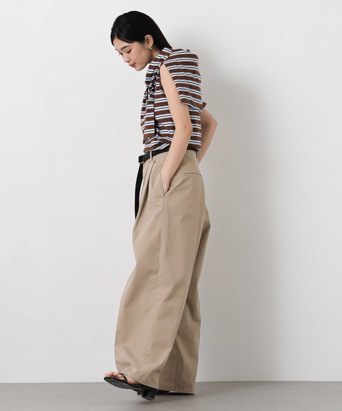 Le Minor(ルミノア)の「ルミノアM52チノパンツ(その他パンツ・レディース・ベージュ・24)」の3枚目の写真