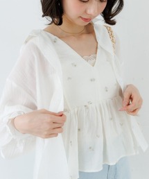 flower | ソルベギャザーシャツ2(シャツ/ブラウス)