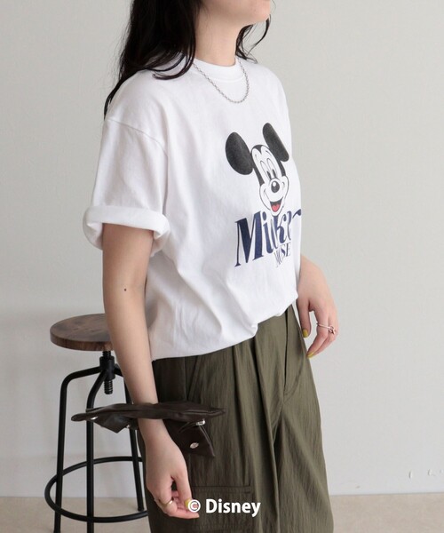 fredy emue（フレディエミュ）の「【GOOD ROCK SPEED】MICKEY半袖Ｔシャツ 3（Tシャツ/カットソー・レディース・ブラウン/オフホワイト・38）」の11枚目の写真