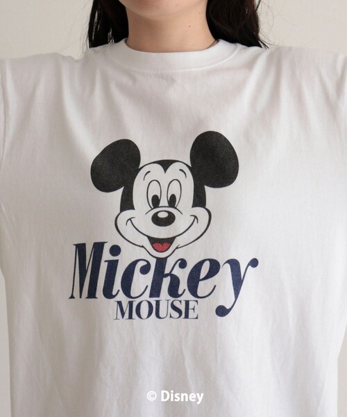fredy emue（フレディエミュ）の「【GOOD ROCK SPEED】MICKEY半袖Ｔシャツ 3（Tシャツ/カットソー・レディース・ブラウン/オフホワイト・38）」の6枚目の写真