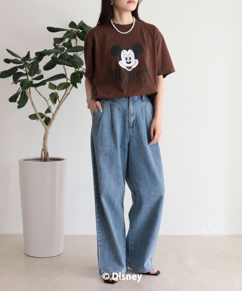 fredy emue（フレディエミュ）の「【GOOD ROCK SPEED】MICKEY半袖Ｔシャツ 3（Tシャツ/カットソー・レディース・ブラウン/オフホワイト・38）」の22枚目の写真