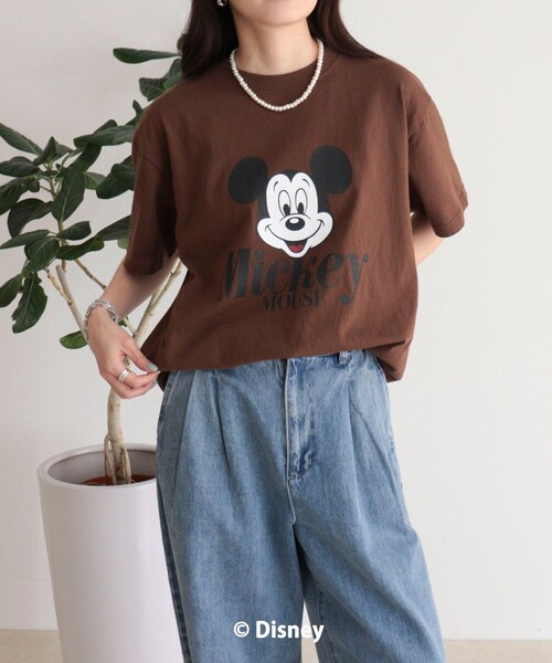 fredy emue（フレディエミュ）の「【GOOD ROCK SPEED】MICKEY半袖Ｔシャツ 3（Tシャツ/カットソー・レディース・ブラウン/オフホワイト・38）」の21枚目の写真