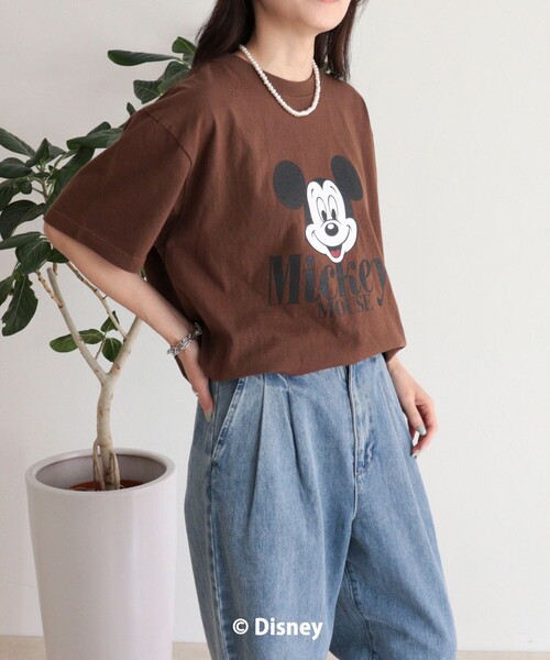 fredy emue（フレディエミュ）の「【GOOD ROCK SPEED】MICKEY半袖Ｔシャツ 3（Tシャツ/カットソー・レディース・ブラウン/オフホワイト・38）」の20枚目の写真