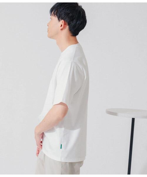 Park Slope NEWYORKER(パークスロープニューヨーカー)の「【接触冷感・デイリー・快適】P/SロゴTシャツ(Tシャツ/カットソー・メンズ・サックスブルー/ホワイト・LL/L/M/S)」の16枚目の写真