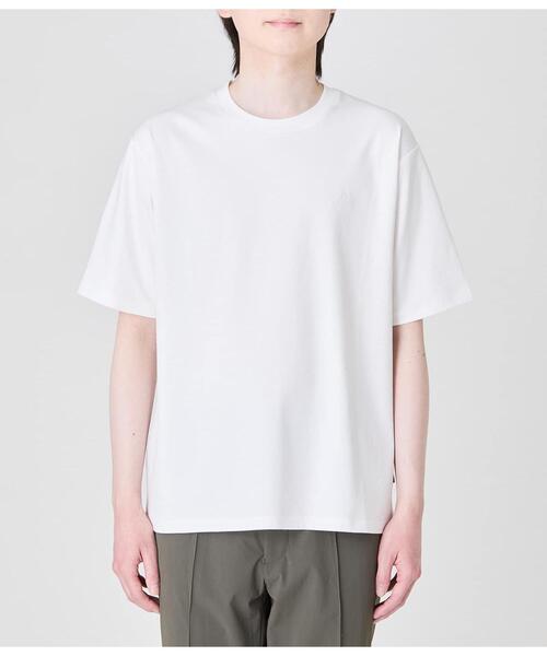 Park Slope NEWYORKER(パークスロープニューヨーカー)の「【接触冷感・デイリー・快適】P/SロゴTシャツ(Tシャツ/カットソー・メンズ・サックスブルー/ホワイト・LL/L/M/S)」の18枚目の写真
