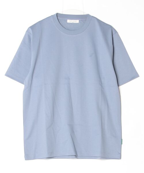 Park Slope NEWYORKER(パークスロープニューヨーカー)の「【接触冷感・デイリー・快適】P/SロゴTシャツ(Tシャツ/カットソー・メンズ・サックスブルー/ホワイト・LL/L/M/S)」の11枚目の写真