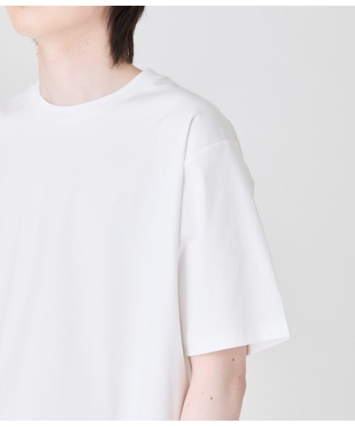 Park Slope NEWYORKER(パークスロープニューヨーカー)の「【接触冷感・デイリー・快適】P/SロゴTシャツ(Tシャツ/カットソー・メンズ・サックスブルー/ホワイト・LL/L/M/S)」の7枚目の写真