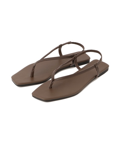 ADAM ET ROPE'（アダムエロペ）の「ストラップフラットサンダル（サンダル・レディース・ブラウン/ブラック・23/23.5/24/24.5）」の8枚目の写真