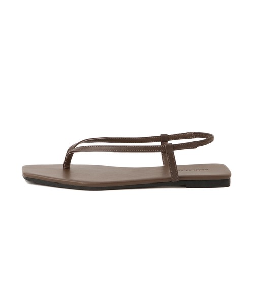 ADAM ET ROPE'（アダムエロペ）の「ストラップフラットサンダル（サンダル・レディース・ブラウン/ブラック・23/23.5/24/24.5）」の9枚目の写真