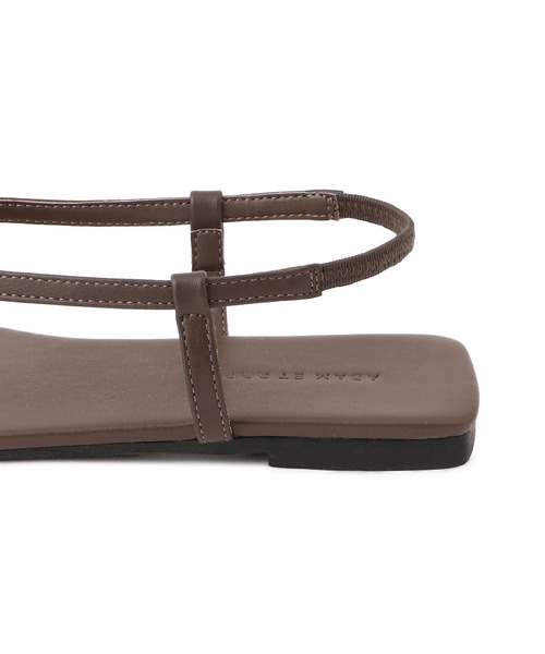 ADAM ET ROPE'（アダムエロペ）の「ストラップフラットサンダル（サンダル・レディース・ブラウン/ブラック・23/23.5/24/24.5）」の12枚目の写真