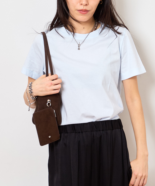 Bonum(ボナム)の「30/1 テンジク SOFT COMPACT Tシャツ(Tシャツ/カットソー・レディース・ブルー系その他/ネイビー/ピンク/ブラウン・FREE)」の3枚目の写真