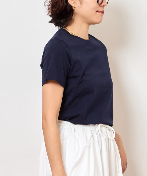 Bonum(ボナム)の「30/1 テンジク SOFT COMPACT Tシャツ(Tシャツ/カットソー・レディース・ブルー系その他/ネイビー/ピンク/ブラウン・FREE)」の5枚目の写真