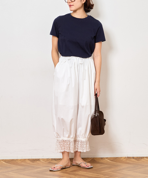 Bonum(ボナム)の「30/1 テンジク SOFT COMPACT Tシャツ(Tシャツ/カットソー・レディース・ブルー系その他/ネイビー/ピンク/ブラウン・FREE)」の7枚目の写真