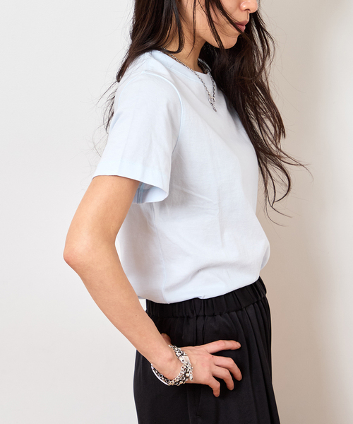 Bonum(ボナム)の「30/1 テンジク SOFT COMPACT Tシャツ(Tシャツ/カットソー・レディース・ブルー系その他/ネイビー/ピンク/ブラウン・FREE)」の12枚目の写真