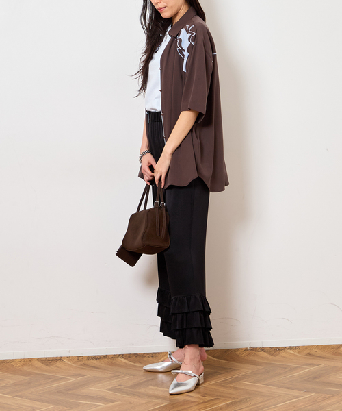 Bonum(ボナム)の「30/1 テンジク SOFT COMPACT Tシャツ(Tシャツ/カットソー・レディース・ブルー系その他/ネイビー/ピンク/ブラウン・FREE)」の17枚目の写真