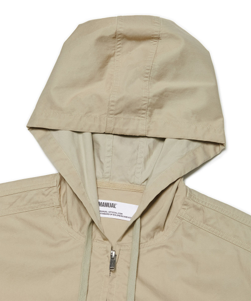 NOMANUAL(NOMANUAL)の「W.C HOODED JACKET - BEIGE(その他アウター・レディース・その他・LARGE/MEDIUM/SMALL/X-LARGE)」の7枚目の写真