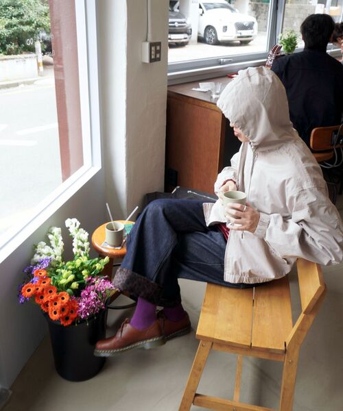NOMANUAL(NOMANUAL)の「W.C HOODED JACKET - BEIGE(その他アウター・レディース・その他・LARGE/MEDIUM/SMALL/X-LARGE)」の3枚目の写真