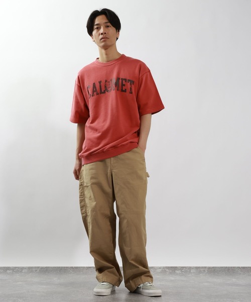 BAYFLOW(ベイフロー)の「ヴィンテージライクスウェットTEE(Tシャツ/カットソー・メンズ・カーキ/チャコール/インディゴブルー/レッド・MEDIUM/LARGE)」の9枚目の写真