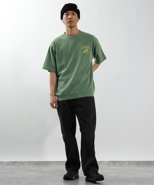 BAYFLOW(ベイフロー)の「ヴィンテージライクスウェットTEE(Tシャツ/カットソー・メンズ・カーキ/チャコール/インディゴブルー/レッド・MEDIUM/LARGE)」の12枚目の写真