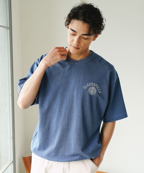 BAYFLOW(ベイフロー)の「ヴィンテージライクスウェットTEE(Tシャツ/カットソー・メンズ・カーキ/チャコール/インディゴブルー/レッド・MEDIUM/LARGE)」の7枚目の写真