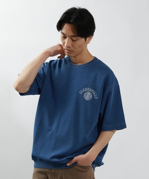 BAYFLOW(ベイフロー)の「ヴィンテージライクスウェットTEE(Tシャツ/カットソー・メンズ・カーキ/チャコール/インディゴブルー/レッド・MEDIUM/LARGE)」の8枚目の写真