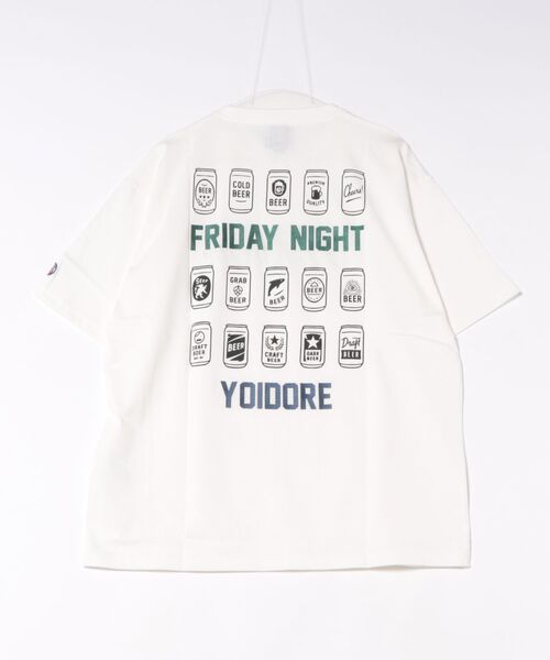 go slow caravan(ゴースローキャラバン)の「YOIDORE/酔いどれ ヘベレケビール TEE(Tシャツ/カットソー・メンズ・ホワイト/ブラック・MEDIUM/LARGE/X-LARGE)」の13枚目の写真