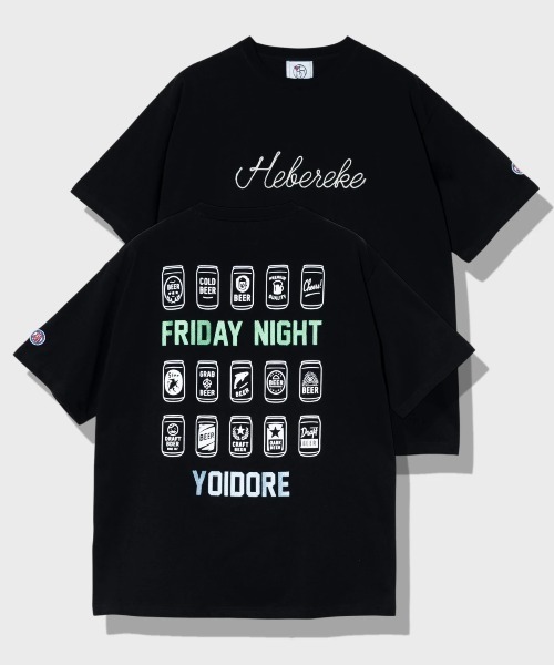 go slow caravan(ゴースローキャラバン)の「YOIDORE/酔いどれ ヘベレケビール TEE(Tシャツ/カットソー・メンズ・ホワイト/ブラック・MEDIUM/LARGE/X-LARGE)」の2枚目の写真
