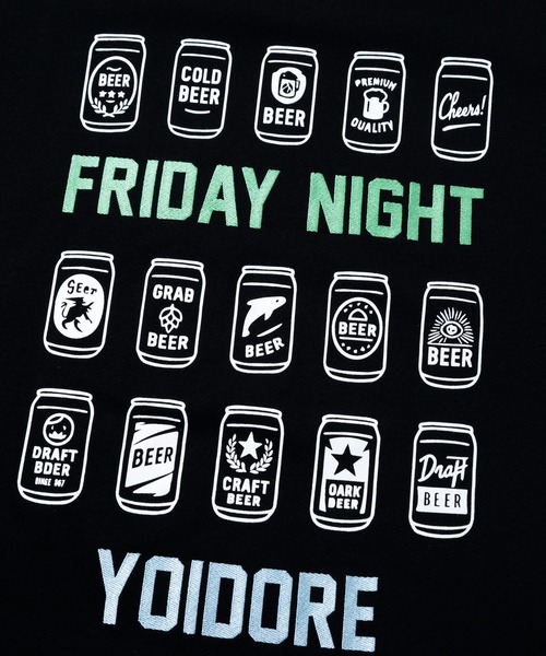 go slow caravan(ゴースローキャラバン)の「YOIDORE/酔いどれ ヘベレケビール TEE(Tシャツ/カットソー・メンズ・ホワイト/ブラック・MEDIUM/LARGE/X-LARGE)」の10枚目の写真