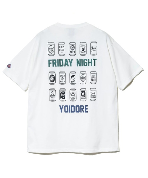go slow caravan(ゴースローキャラバン)の「YOIDORE/酔いどれ ヘベレケビール TEE(Tシャツ/カットソー・メンズ・ホワイト/ブラック・MEDIUM/LARGE/X-LARGE)」の12枚目の写真