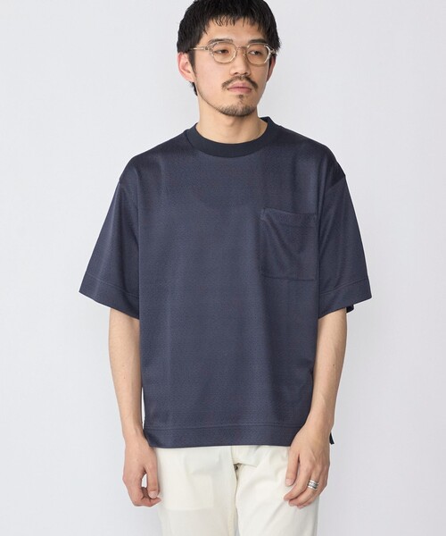 SHIPS（シップス）の「SHIPS: ジオメトリック リラックス ポケット Tシャツ（Tシャツ/カットソー・メンズ・キャメル/ホワイト/ネイビー/チャコールグレー・LARGE/MEDIUM/SMALL）」の18枚目の写真