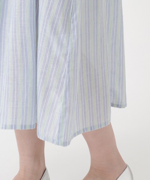 one'sterrace(ワンズテラス)の「ボイル前開き カフタンワンピース(ワンピース・レディース・ブルー系その他7/サックスブルー系8・02)」の8枚目の写真