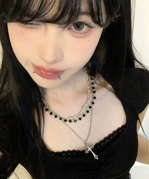 CavariA（キャバリア）の「『CavariA/キャバリア』ヒッコリーワイドパンツ（デニムパンツ・レディース・シルバー/サックスブルー/ブルー・FREE/S/M/L）」の6枚目の写真