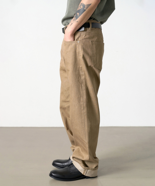 DENMADE(デンメイド)の「DEN0261 Selvedge Wide Fit (Khaki)(デニムパンツ・メンズ・その他・S/M/L/XL)」の2枚目の写真
