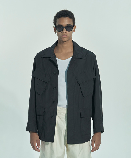 VICTIM（ヴィクティム）の「VICTIM ヴィクティム / FATIGUE SHIRT JACKET タイプライターファティーグシャツジャケット / VTM-26-O-004（ミリタリージャケット・メンズ・ホワイト/ブラック/ブラウン・1/2）」の9枚目の写真