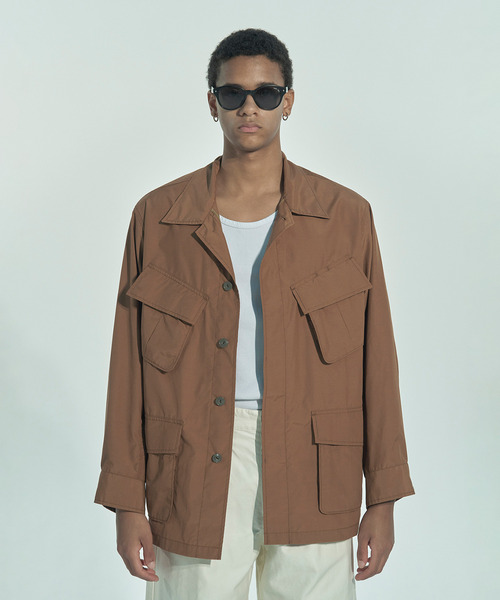 VICTIM（ヴィクティム）の「VICTIM ヴィクティム / FATIGUE SHIRT JACKET タイプライターファティーグシャツジャケット / VTM-26-O-004（ミリタリージャケット・メンズ・ホワイト/ブラック/ブラウン・1/2）」の10枚目の写真