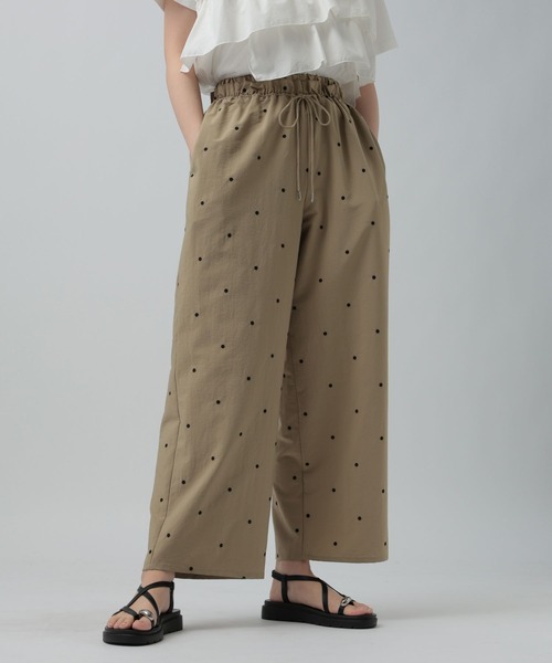 ドット刺繍パンツ 646561（その他パンツ）｜LEPSIM（レプシィム）の