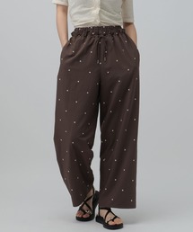 Antique lace capri pants/アンティークレース付きカプリパンツ