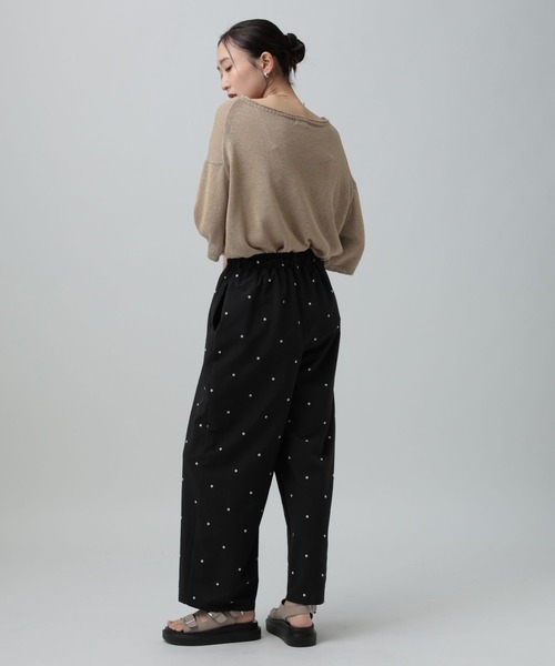ドット刺繍パンツ 646561（その他パンツ）｜LEPSIM（レプシィム）の