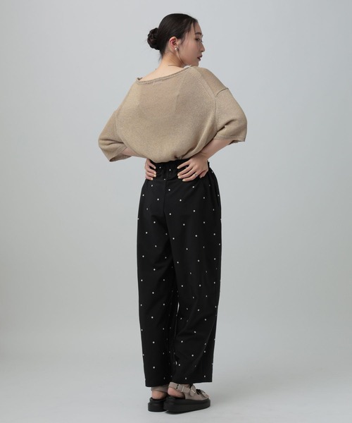 ドット刺繍パンツ 646561（その他パンツ）｜LEPSIM（レプシィム）の