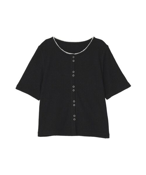 earth music&ecology(アースミュージックアンドエコロジー)の「チェーンリブラメカットソー(Tシャツ/カットソー・レディース・グレー/ブラック/ベージュ/ピンク/ブルー/オフホワイト・FREE)」の20枚目の写真
