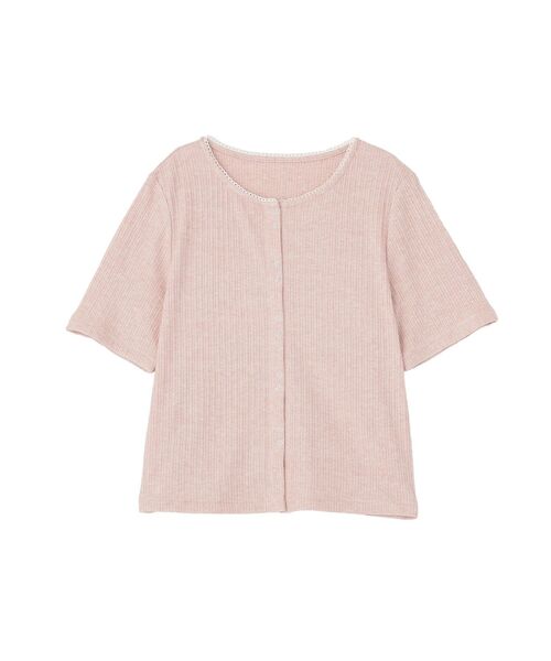 earth music&ecology(アースミュージックアンドエコロジー)の「チェーンリブラメカットソー(Tシャツ/カットソー・レディース・グレー/ブラック/ベージュ/ピンク/ブルー/オフホワイト・FREE)」の19枚目の写真