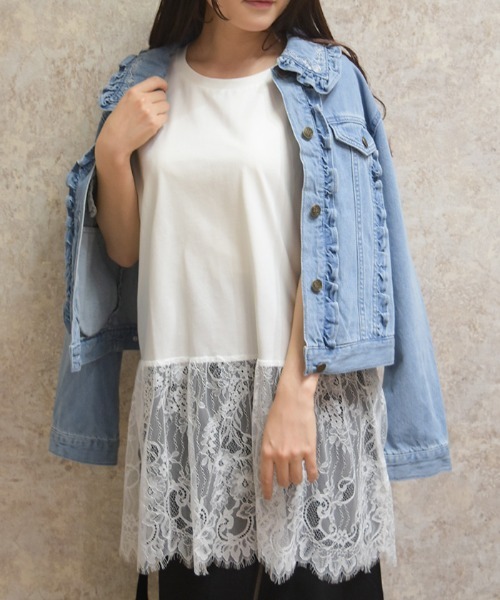 axes femme(アクシーズファム)の「裾レースノースリーブPO(Tシャツ/カットソー・レディース・ホワイト/ブラック・FREE)」の20枚目の写真
