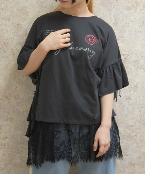 axes femme(アクシーズファム)の「裾レースノースリーブPO(Tシャツ/カットソー・レディース・ホワイト/ブラック・FREE)」の18枚目の写真