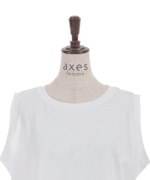 裾レースノースリーブPO（Tシャツ/カットソー）｜axes femme