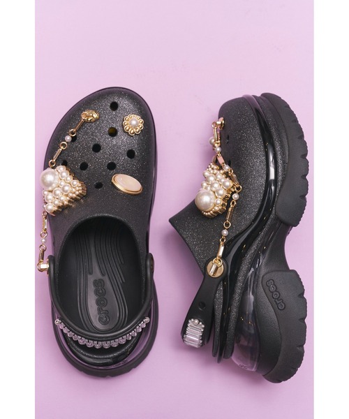 LILY BROWN(リリーブラウン)の「【LILY BROWN×CROCS】Super Bae Wedding Party(サンダル・レディース・ブラック・22/23/24)」の3枚目の写真