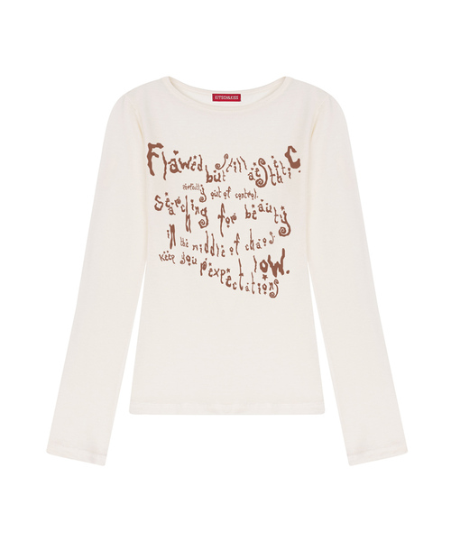 KITSCH&KISS(キッチアンドキス)の「MILKY WAY シースルーロングスリーブ (SSGKNK-103)(Tシャツ/カットソー・レディース・アイボリー/ライトグレー/チャコールグレー・FREE)」の1枚目の写真
