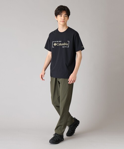 Columbia(コロンビア)の「Columbia/ タイムトゥトレイルグラフィックショートスリーブTシャツ /コロンビア(Tシャツ/カットソー・メンズ・ホワイト/ブラック・S/M/L/XL)」の8枚目の写真